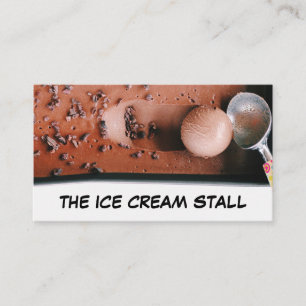 Chocolate Ice Cream, Ice Cream Parlor Visitkort
