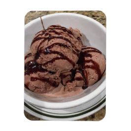 Chocolate Ice Cream Photo Magnet