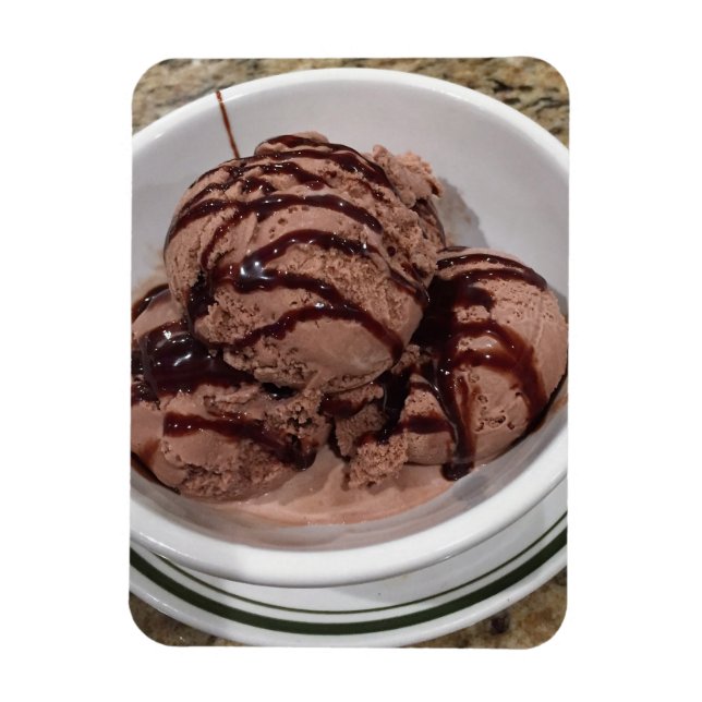 Chocolate Ice Cream Photo Magnet (Vertikal)