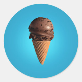Chocolate Ice-Cream Runt Klistermärke