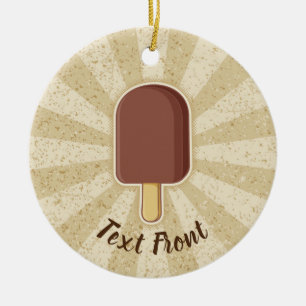 Chocolate Ice Cream Stick Julgransprydnad Keramik
