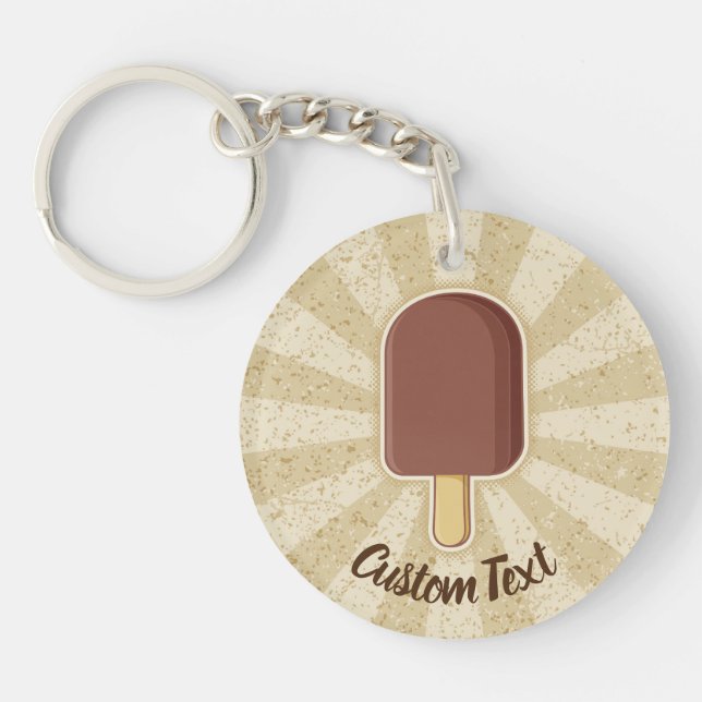 Chocolate Ice Cream Stick Keychain (Framsidan)