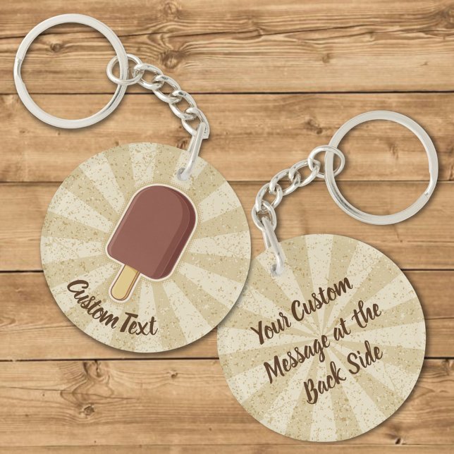Chocolate Ice Cream Stick Keychain (Skapare uppladdad)