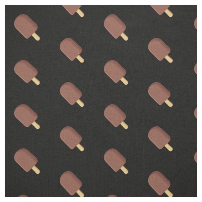 Chocolate Ice Cream Stick Mönster Tyg (Provkarta)
