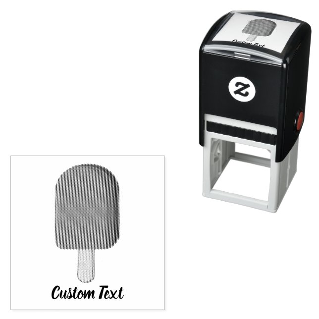 Chocolate Ice Cream Stick Självfärgande Stämpel (In Situ)