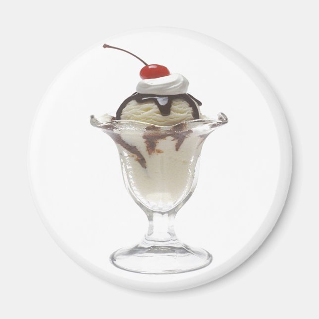 Chocolate Ice Cream Sundae Magnet (Framsidan)
