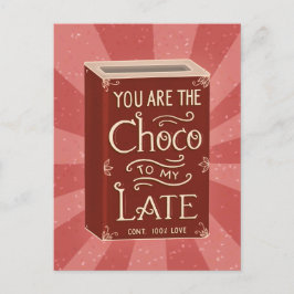 Chocolate Illustration Vintage vycard Vykort