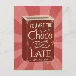 Chocolate Illustration Vintage vycard Vykort