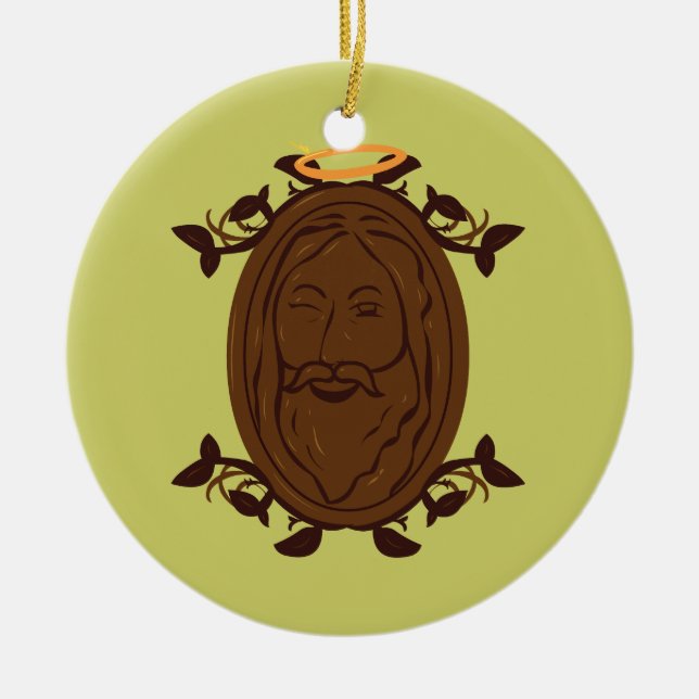 Chocolate Jesus Julgransprydnad Keramik (Framsidan)