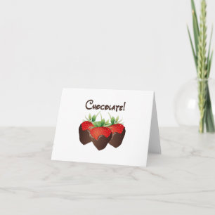 Chocolate jordberry kort