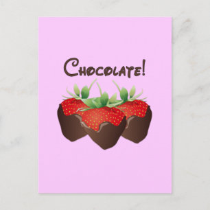 Chocolate jordberry vykort