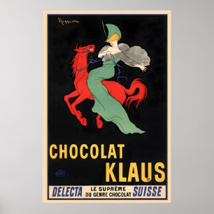 Chocolate Klaus Vintage Matposter av Leonetto Poster