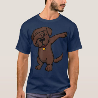Chocolate Lab Dabbing   Funny Dog Dab T Shirt