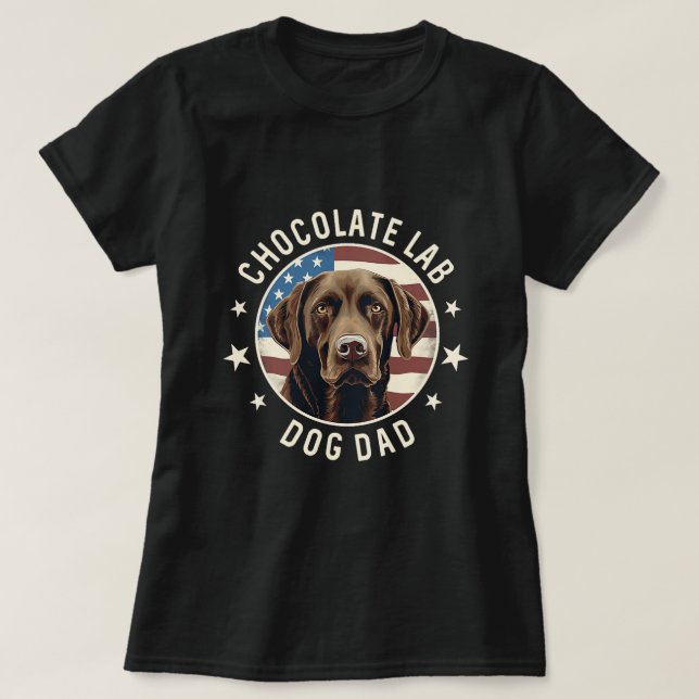 Chocolate Lab Gifts Manar Chocolate Labrador Retri T Shirt (Design framsida)