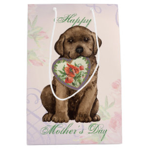 Chocolate Lab Heart Mamma