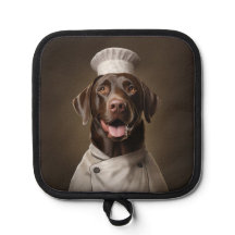 Chocolate Lab Hund Chef