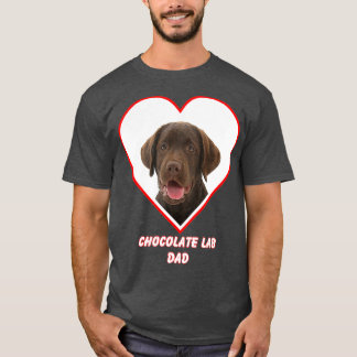Chocolate lab Hund Pappa T Shirt