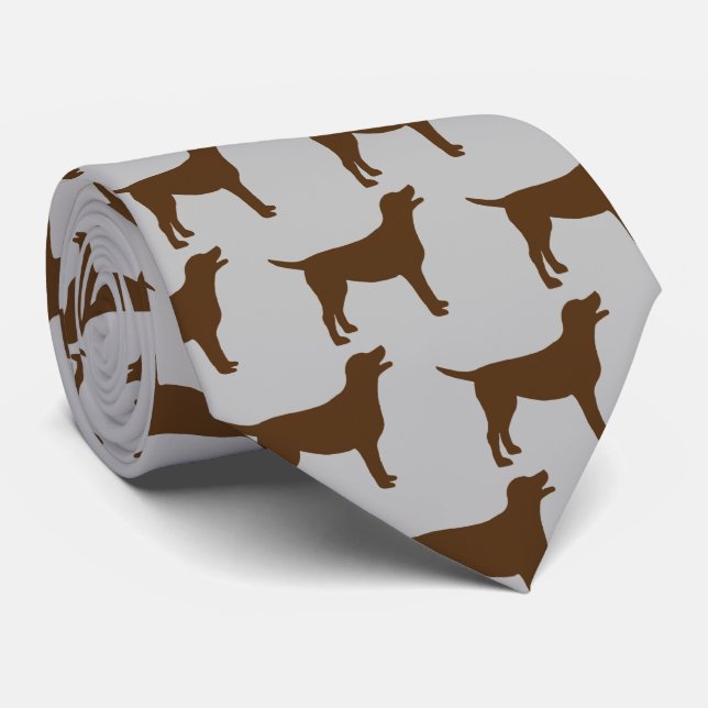 Chocolate Lab Hund Silhouette Slips (Rullad)