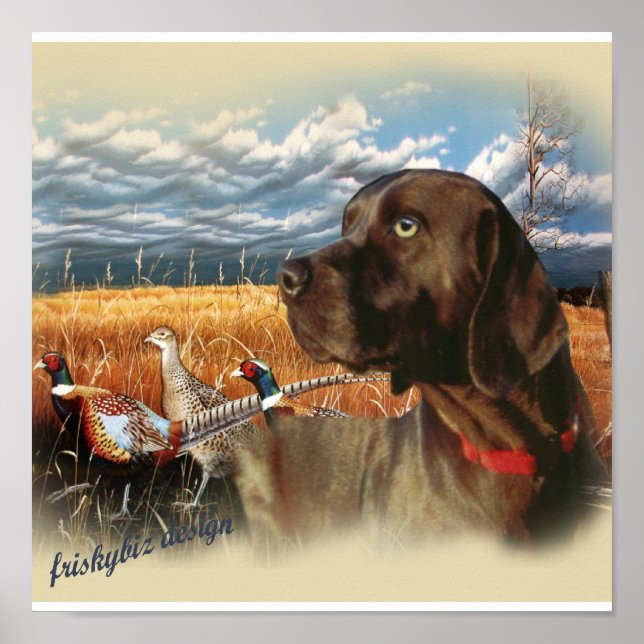 Chocolate Lab Hunts Poster (Framsidan)