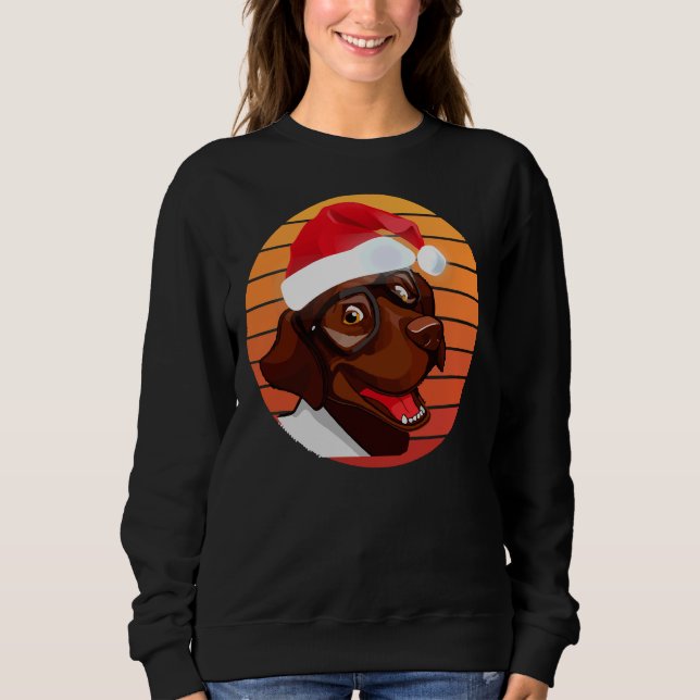 Chocolate Lab-jul T Shirt (Framsida)