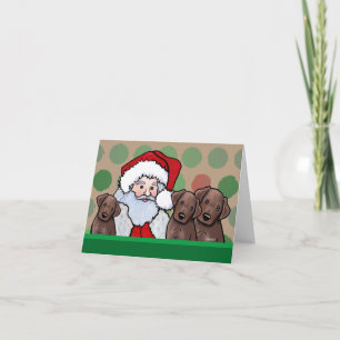 Chocolate Lab-julkort Kort