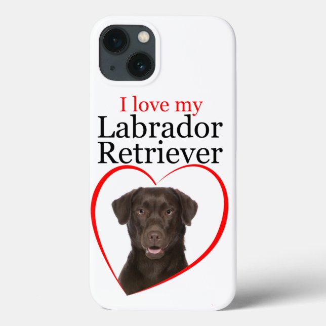 Chocolate Lab Kärlek Smart Phone Case (Baksida)