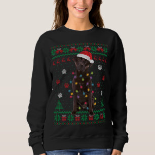 Chocolate Lab Labrador jul Ljus Hund ugly S T Shirt