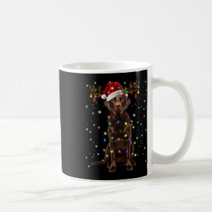 Chocolate Lab Labrador Julgran Light Pajama Kaffemugg