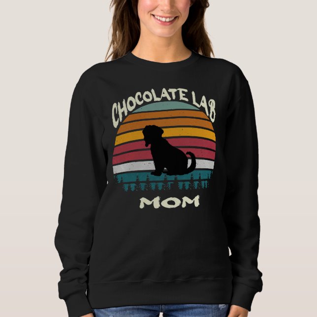 Chocolate Lab Mamma Labrador Mamma Labrador Chocol T Shirt (Framsida)