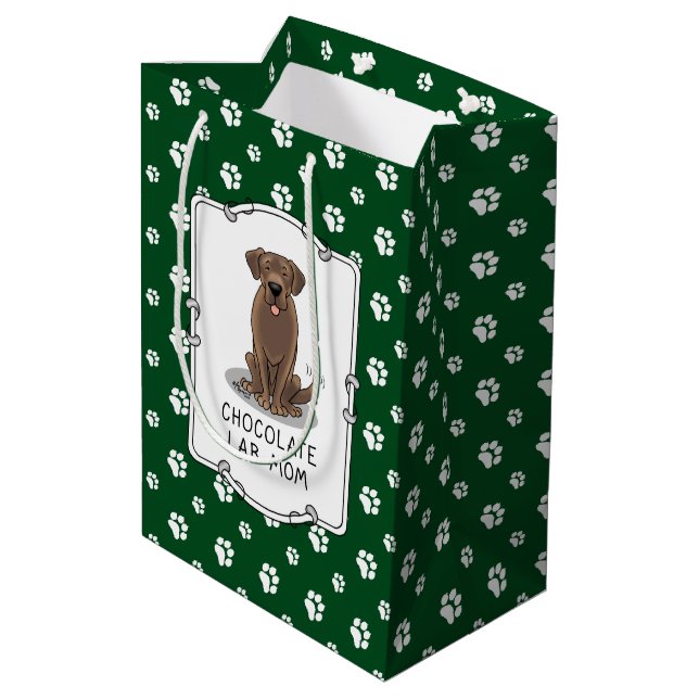 Chocolate Lab Mamma (Labrador Retriever Mamma) Cut (Baksidan Vinklad)