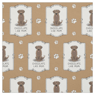 Chocolate Lab Mamma (Labrador Retriever Mamma) Cut Tyg