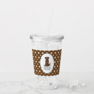 Chocolate Lab Mamma Labrador Retriever Mamma Hund  Take Away Mugg