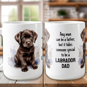 Chocolate Lab Pappa - Labrador Pappa Kaffemugg
