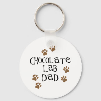 Chocolate Lab Pappa Nyckelring