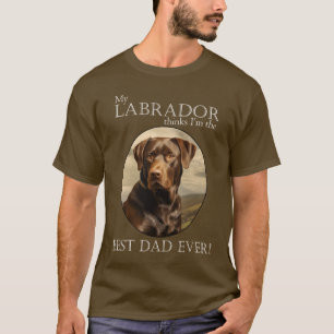 Chocolate Lab Pappa T Shirt