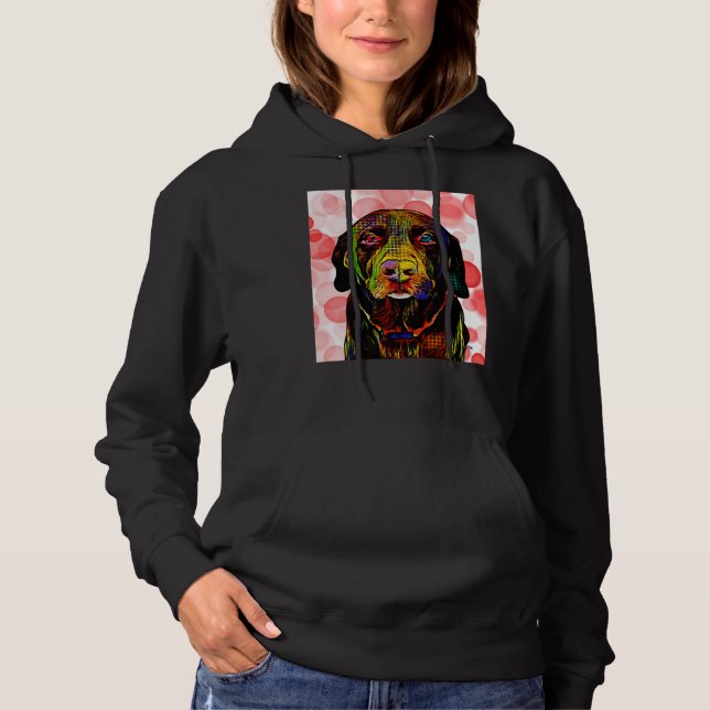 Chocolate Lab Scoop T Shirt (Framsida)