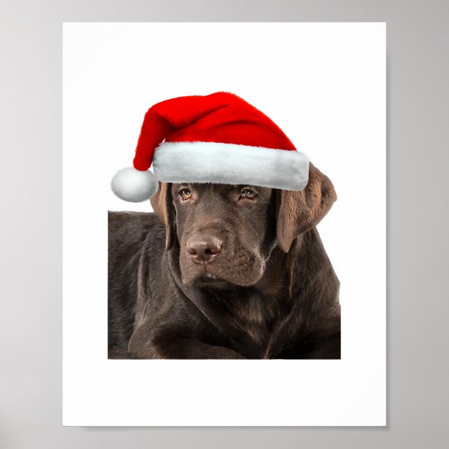 Chocolate Lab Shirt Labrador Retriever Hund Christ Poster (Framsidan)
