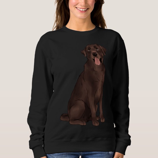 Chocolate Labrador 183 T Shirt (Framsida)