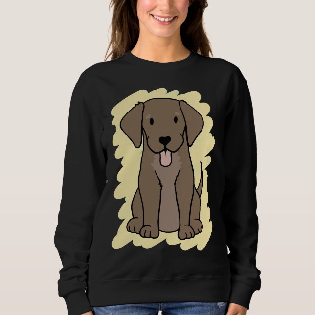 Chocolate Labrador 29 T Shirt (Framsida)