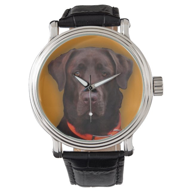 Chocolate Labrador Armbandsur (Framsida)