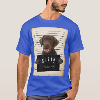 Chocolate labrador Hund mugg sköt dåligt hund T Shirt
