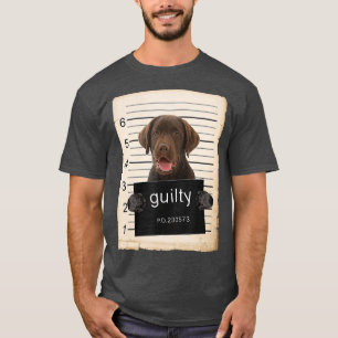 Chocolate labrador Hund mugg sköt dåligt hund T Shirt