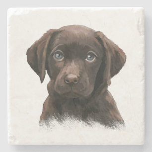 Chocolate Labrador Hund Stenunderlägg