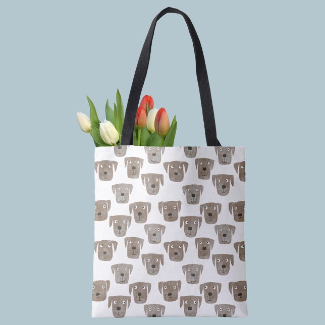 Chocolate Labrador Hundar Tote Bag Tygkasse (Skapare uppladdad)