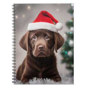 Chocolate Labrador-jul Anteckningsbok