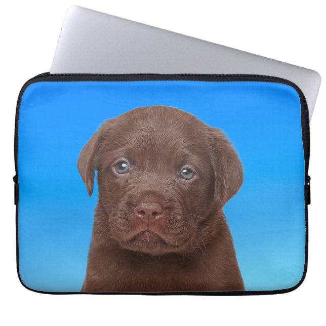 Chocolate Labrador Laptop Fodral (Framsidan)