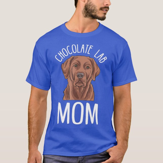 Chocolate Labrador Mamma ger Chocolate Lab Mamma T Shirt (Framsida)