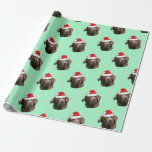 Chocolate Labrador med Santa Hat Presentpapper<br><div class="desc">Chocolate Labrador med Santa Hat. Chocolate Lab är redo till jul, eller hur? Kärlek Labrador Retrievers hundar och valpar? Prisvärda presentidéer för vänner och familj. Anpassa skriptet.</div>