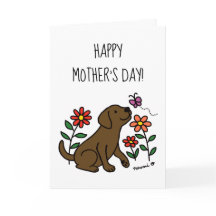 Chocolate Labrador och Grönt Mors dag