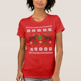 Chocolate Labrador Outline Ugly jul T-shirt